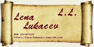 Lena Lukačev vizit kartica
